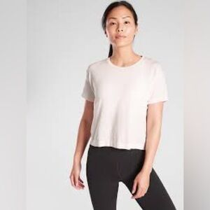 Athleta Mineral Wash Crop Tee